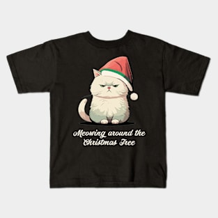 Cute Ugly Christmas Cat Women Men Kids Funny Cat Christmas Kids T-Shirt